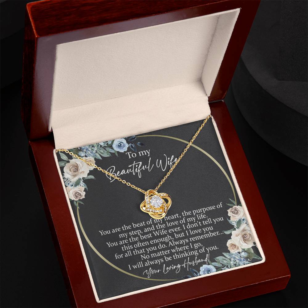 Beautiful Wife you are Knot Necklace for Granddaughter Vippppp