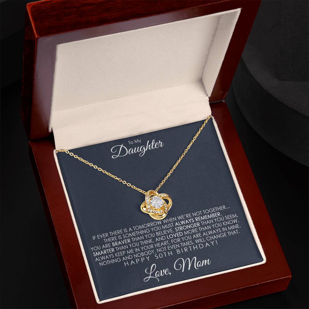 Wonderful Gift Daughter's 50th Birthday Necklace Gift With Message Card, To My Daughter 50th Birthday Gift, Daughters 50th Birthday, 50th Birthday From Mom on Brithday, Vacation, Christmas Gifts VIGIF (x1) 69.95 laisaleOrderromet07-52021_168