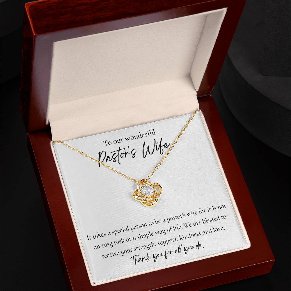 Pastor_s Wife Knot Necklace for Granddaughter Vippppp