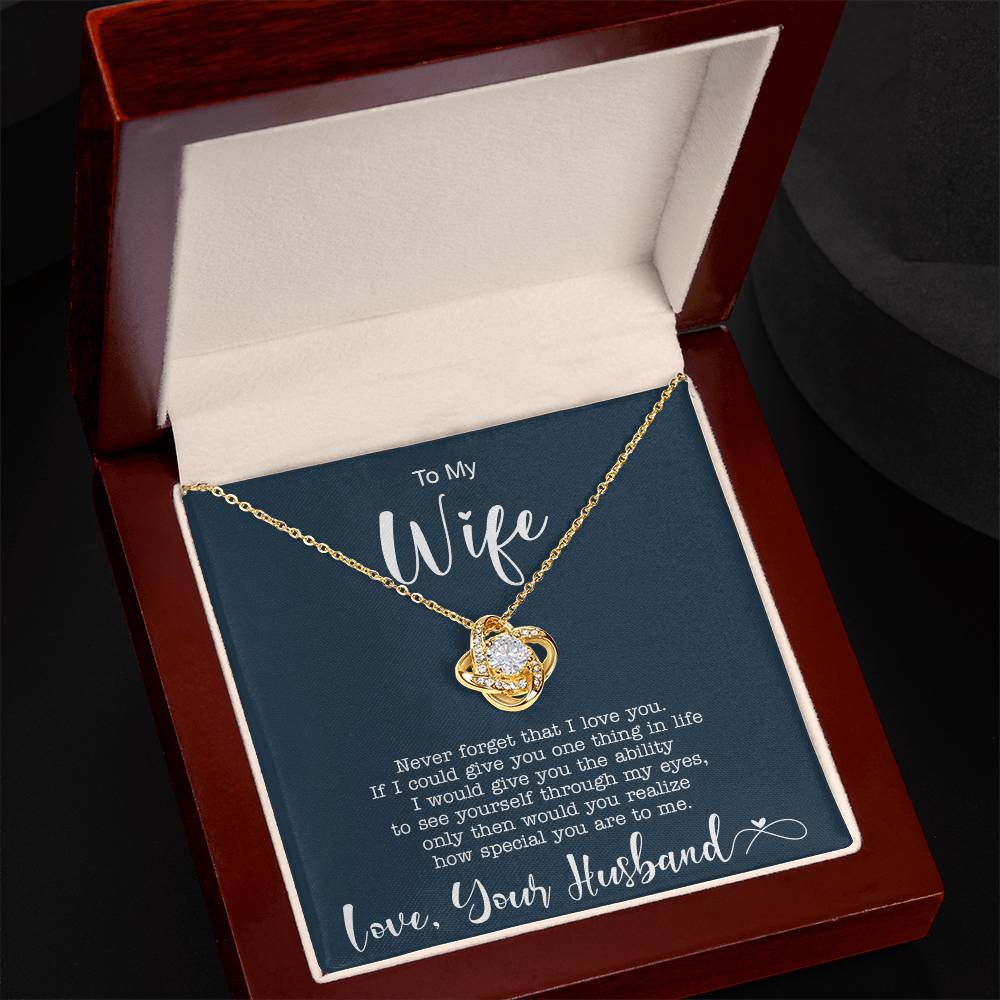 to my Wife Love Knot Necklace for Granddaughter Vippppp