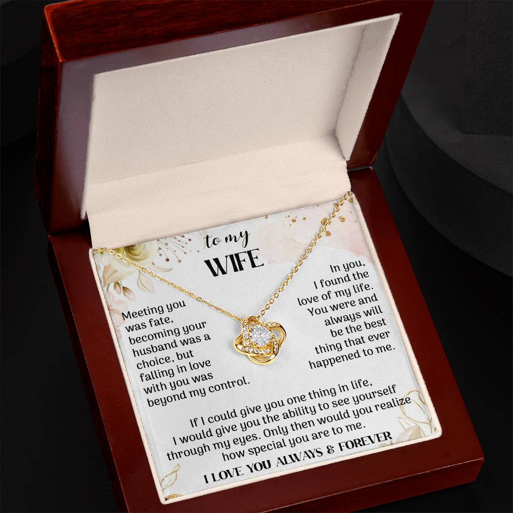 to my Wife meeting Knot Necklace for Granddaughter Vippppp