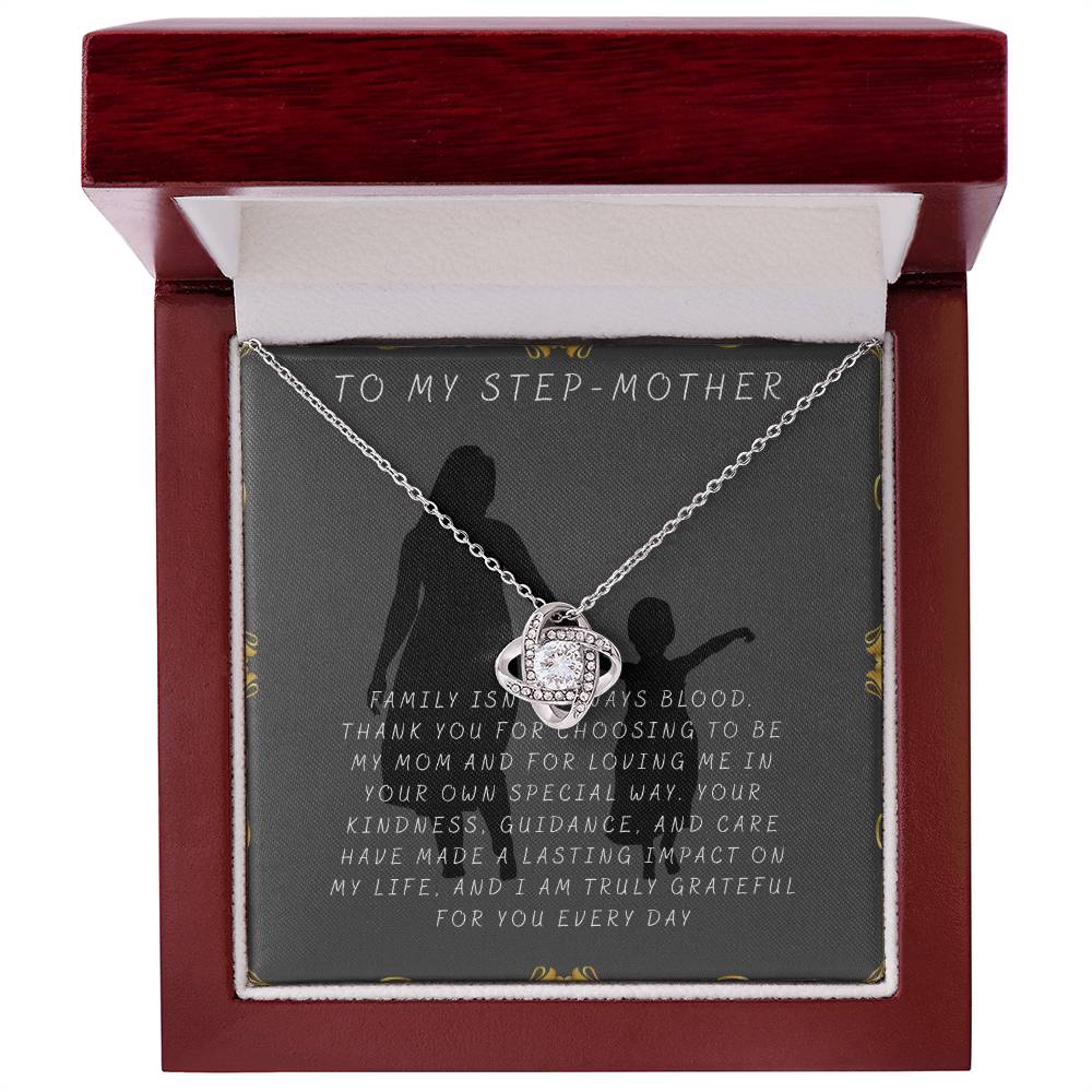 Stepmom Appreciation Necklace – Thoughtful Gift from DaughterSon for Mother’s Day, Birthday, Christmas