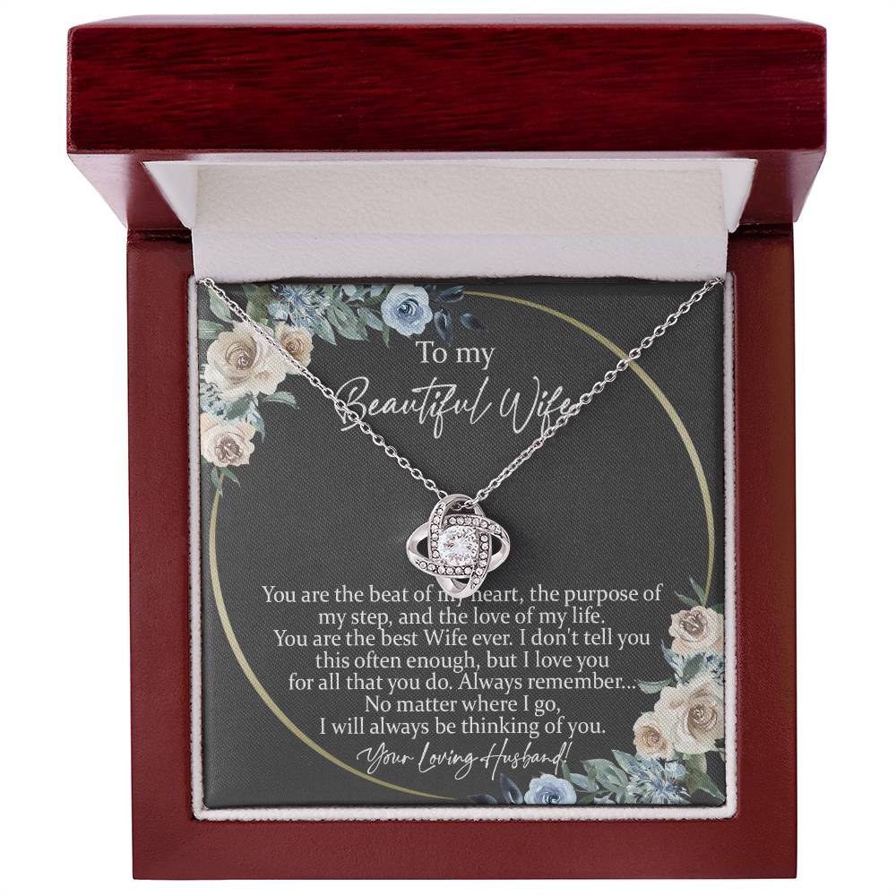 Beautiful Wife you are Knot Necklace for Granddaughter Vippppp