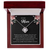 to my mom thank Knot Necklace Template Silver coanh Main up AMZVippppp