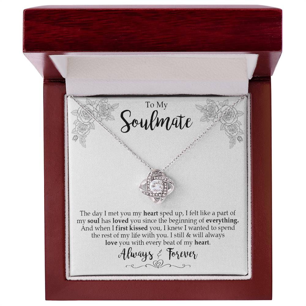 to my soulmate the day Knot Necklace Template Silver coanh Main up AMZVippppp