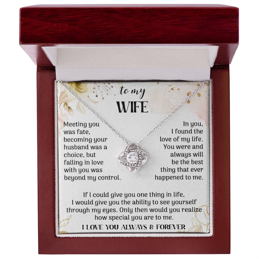 to my Wife meeting Knot Necklace for Granddaughter Vippppp