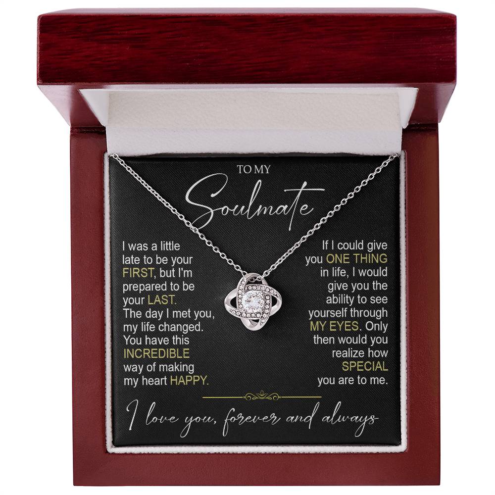 to my soulamte i was Knot Necklace Template Silver coanh Main up AMZVippppp