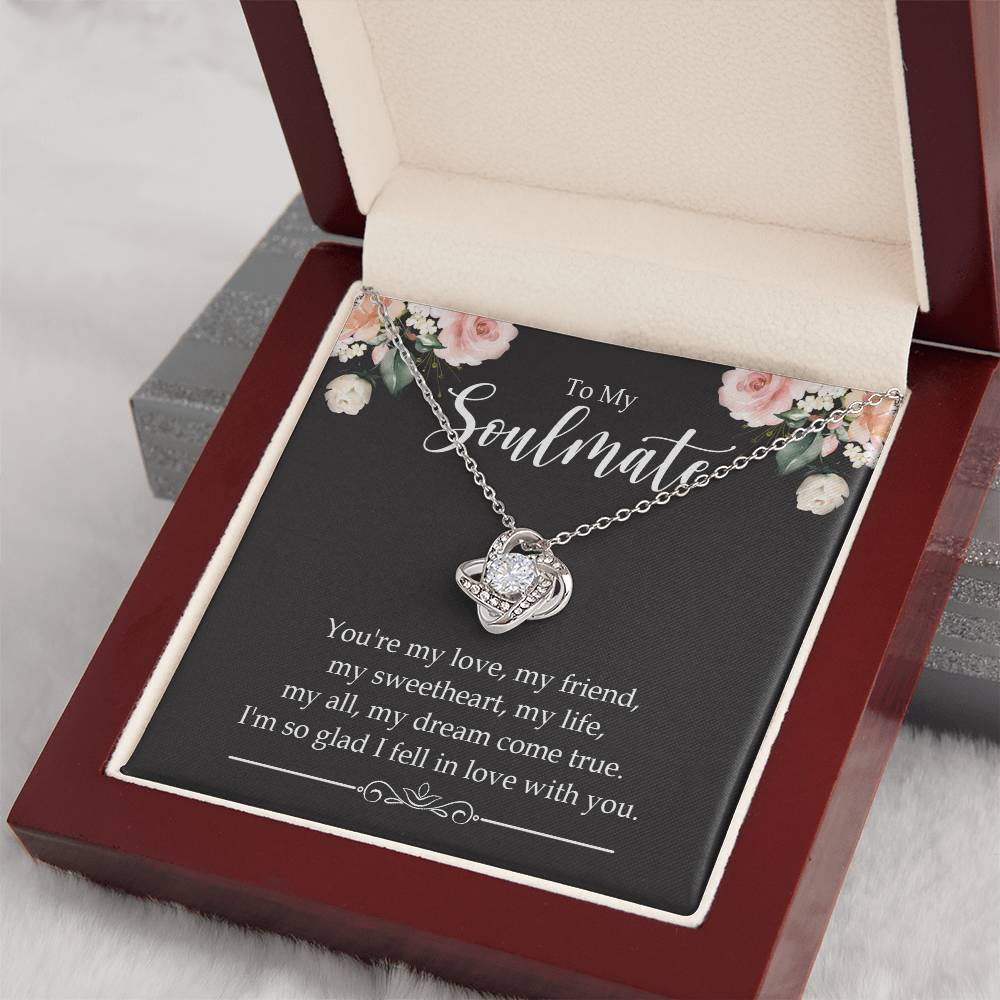 to my soulmate you_re my Knot Necklace Template Silver coanh Main up AMZVippppp