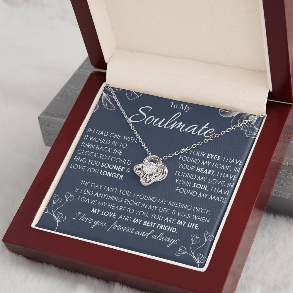to my soulamte if i had Knot Necklace Template Silver coanh Main up AMZVippppp