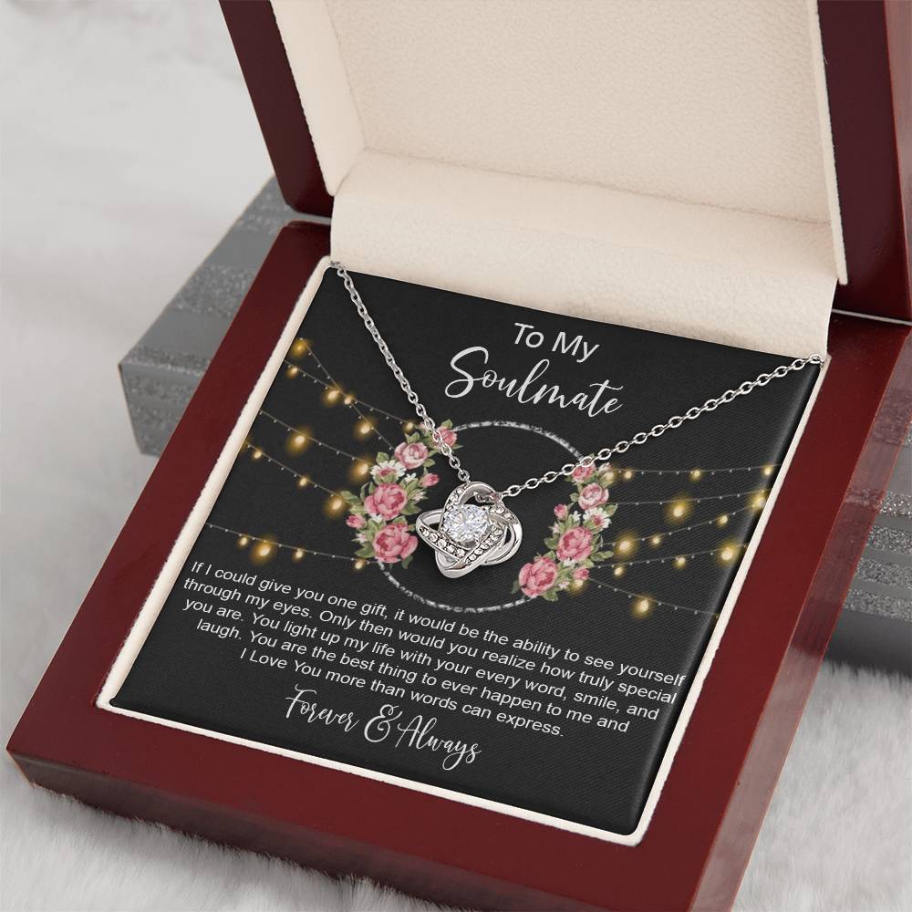 to my Soulmate if i Knot Necklace Template Silver coanh Main up AMZVippppp