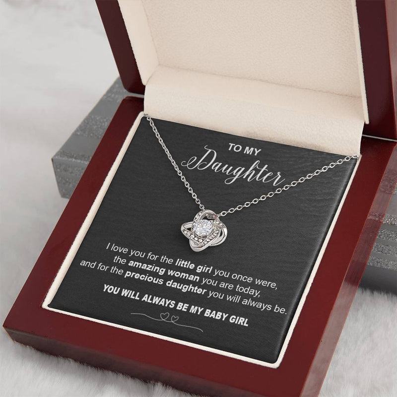 to my Daughter i love you Knot Necklace Template Silver coanh Main up AMZVippppp