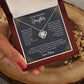 To My Beautiful Daughter Knot Necklace Template Silver coanh Main up AMZVippppp