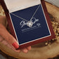 Knot Necklace Template Silver coanh Main up AMZVippppp