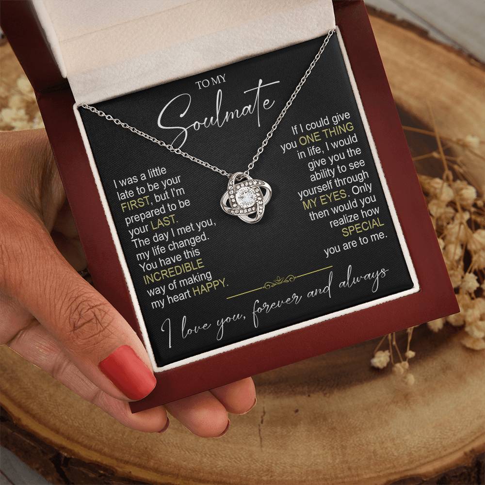 to my soulamte i was Knot Necklace Template Silver coanh Main up AMZVippppp