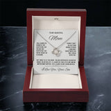 to my beautiful mom Knot Necklace Template Silver coanh Main up AMZVippppp