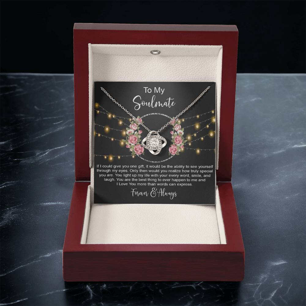 to my Soulmate if i Knot Necklace Template Silver coanh Main up AMZVippppp