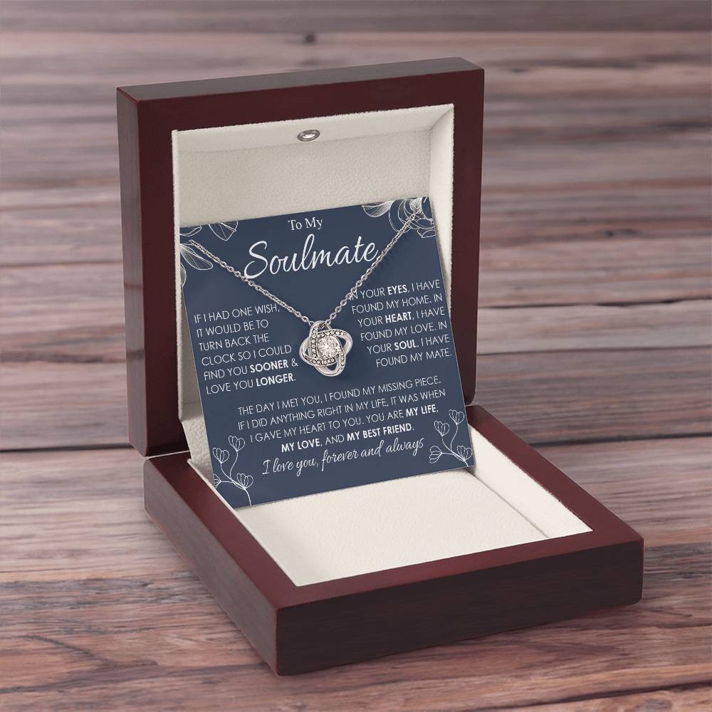 to my soulamte if i had Knot Necklace Template Silver coanh Main up AMZVippppp