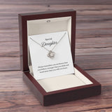 Special Daughter Knot Necklace Template Silver coanh Main up AMZVippppp