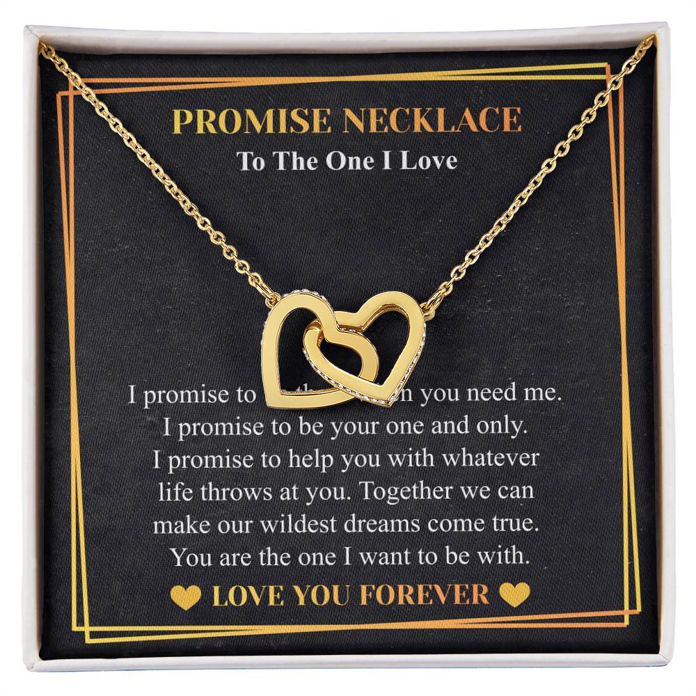 Love You This Much Promise 14k White Gold Necklace | Romantic Birthday Gift | Promise Necklace | Best for Girlfriend