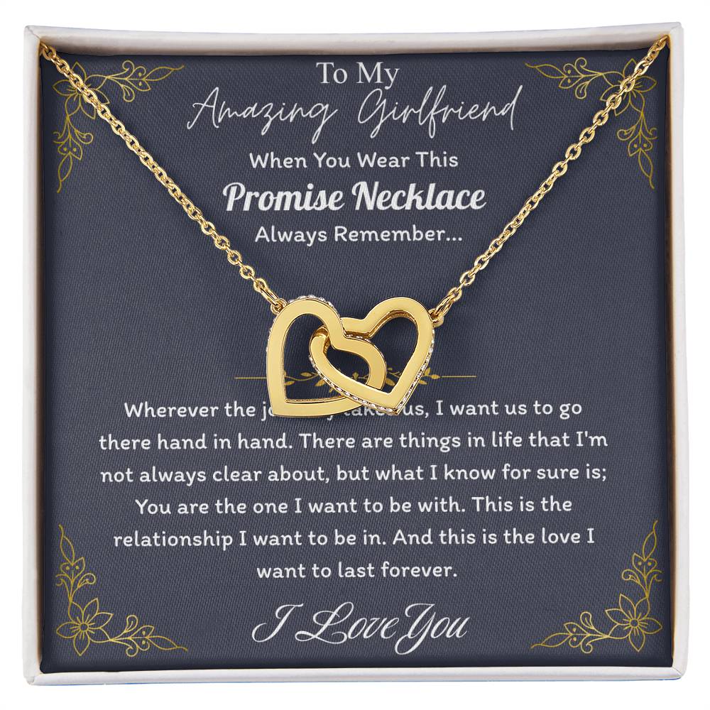 Love You This Much Promise 14k White Gold Necklace | Romantic Birthday Gift | Promise Necklace | Best for Girlfriend