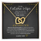 To My Future Wife Necklace – Promise Gift for Fiancée, Soulmate Necklace with Message Card & Gift Box, Romantic Jewelry for Her, Birthday or Engagement Present