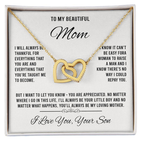 to my beautiful mom Interlocking VipSilverOnly (Coánhmainphuhop)