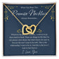 Love You This Much Promise 14k White Gold Necklace | Romantic Birthday Gift | Promise Necklace | Best for Girlfriend