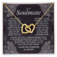 B0CR2ZTVDT VIRAGIL To My Soulmate Necklace Gift for Wife, Girlfriend, Fiancée - Anniversary, Valentine's Day Necklace Gift Soul Mates Gift, Soulmate Jewelry Birthday Gifts From Husband Interlocking Standard Box