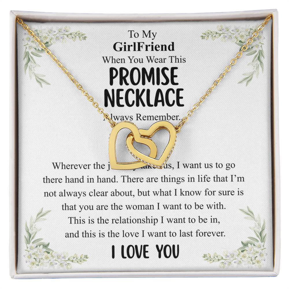 Love You This Much Promise 14k White Gold Necklace | Romantic Birthday Gift | Promise Necklace | Best for Girlfriend