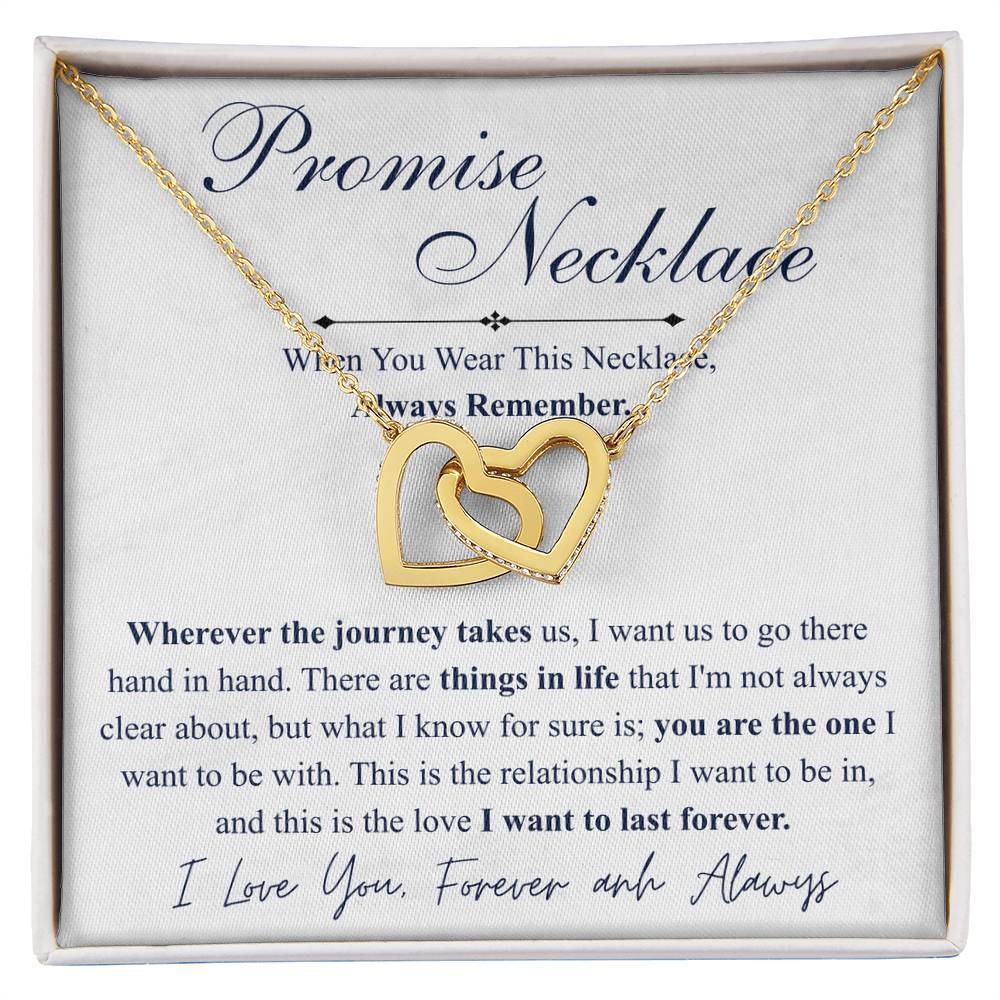 Love You This Much Promise 14k White Gold Necklace | Romantic Birthday Gift | Promise Necklace | Best for Girlfriend