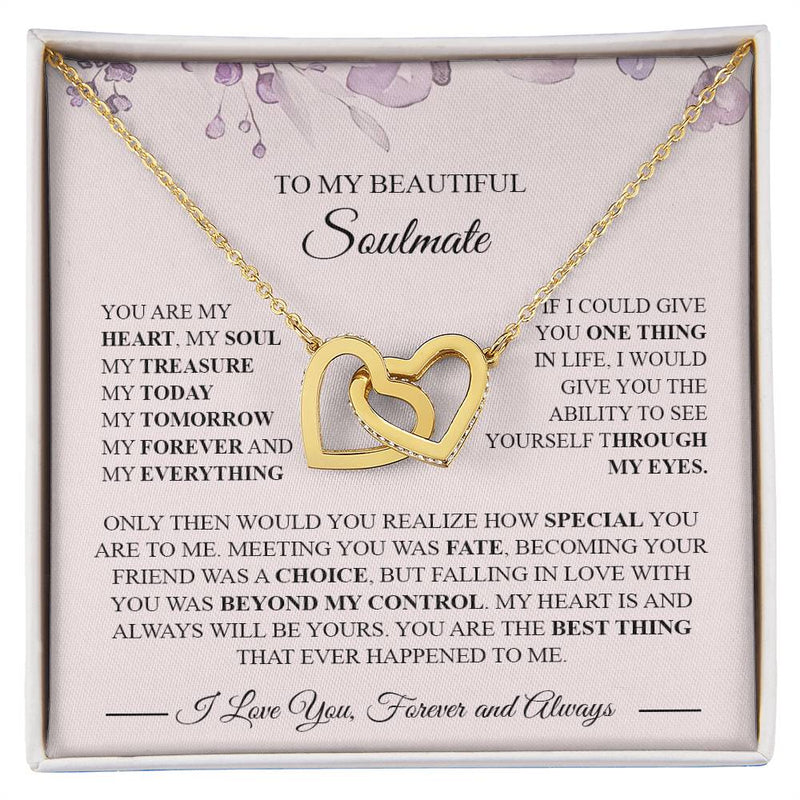 Gifts For Wife Romantic, Wife Birthday Gift Ideas Valentine's Day Gift for Wife To My Smoking Hot Wife Necklace, Necklace For Wife From Husband To My Soulmate Necklace For Women Interlocking Vip for GrandDaughter