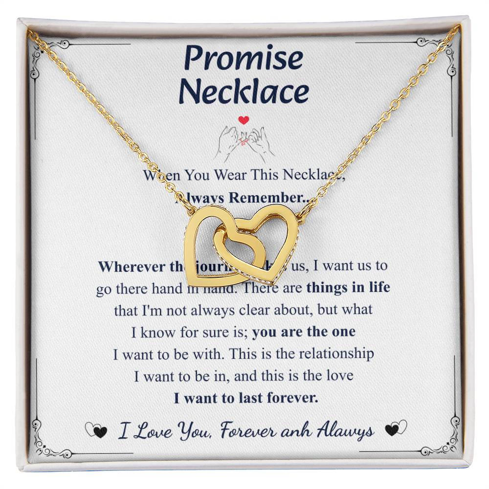 Love You This Much Promise 14k White Gold Necklace | Romantic Birthday Gift | Promise Necklace | Best for Girlfriend