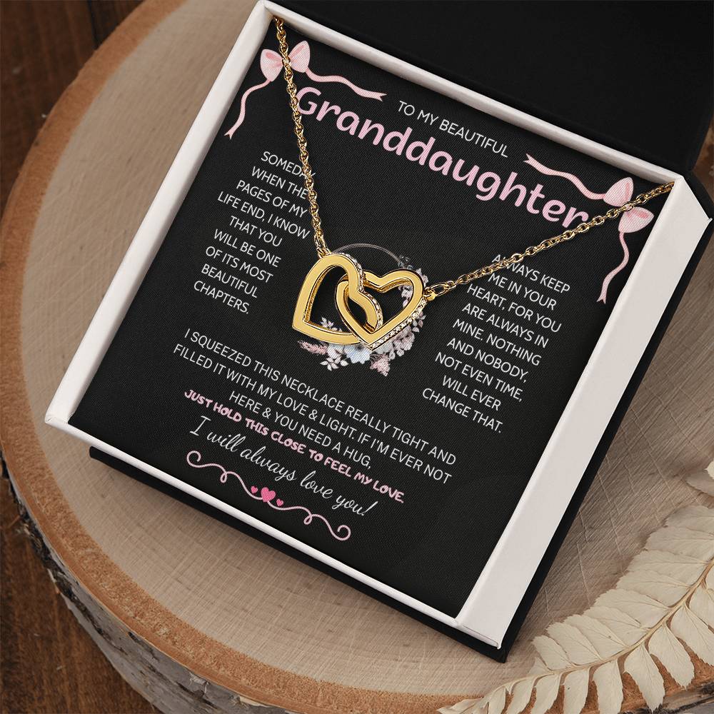 Granddaughter Gifts From Grandma Grandpa - To My Granddaughter Necklace With Heartfelt Message & Elegant Box, Jewelry Gift For Birthday, Graduation, Valentines, Mothers Day, Christmas & More
