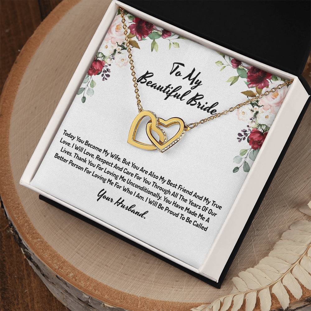 Infinity Hearts Groom to Bride Gift Wedding Day Gift for Bride from Groom to Bride Yeahnecklace3D19-820_99