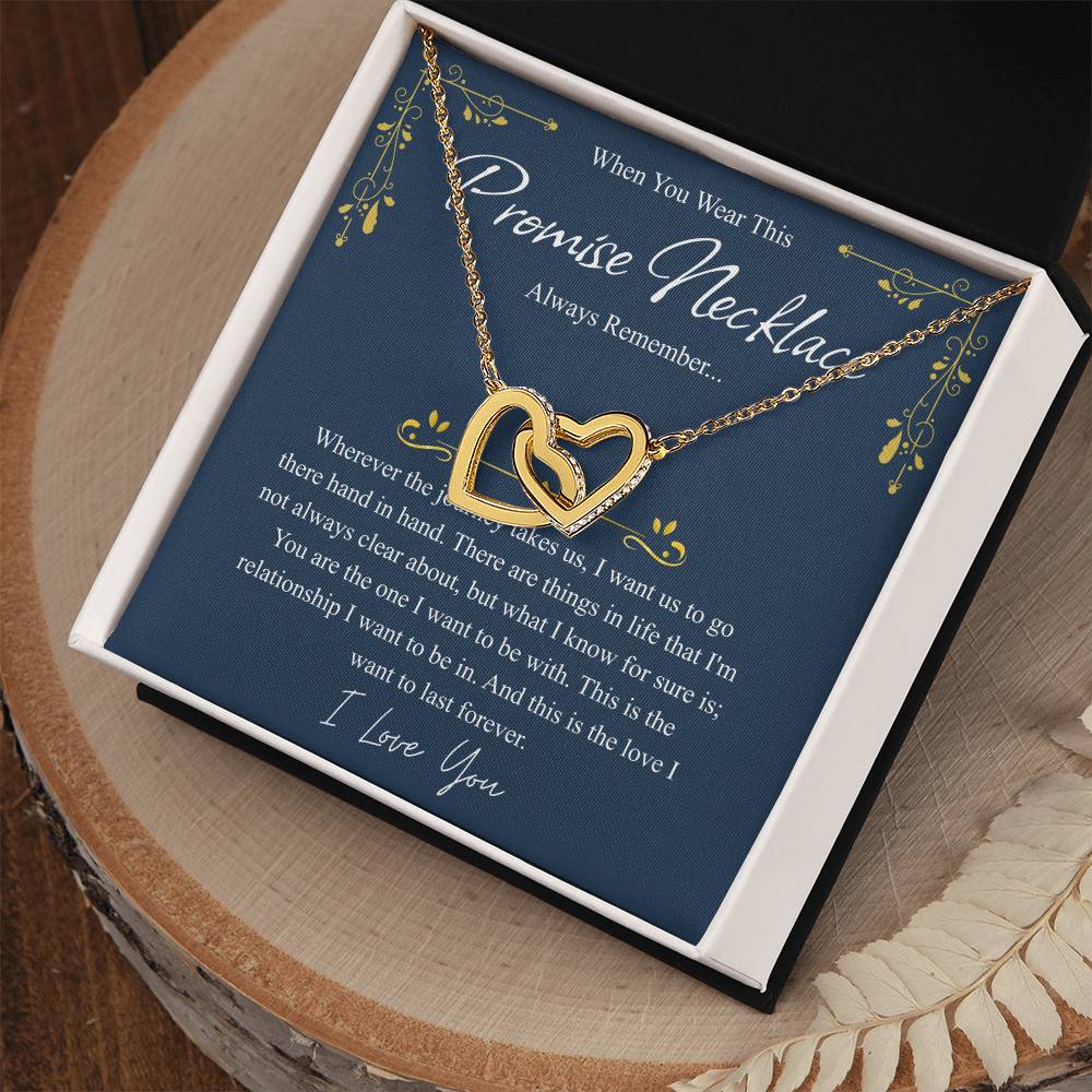 Love You This Much Promise 14k White Gold Necklace | Romantic Birthday Gift | Promise Necklace | Best for Girlfriend