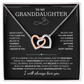 Granddaughter Gifts From Grandma Grandpa - To My Granddaughter Necklace With Heartfelt Message & Elegant Box, Jewelry Gift For Birthday, Graduation, Valentines, Mothers Day, Christmas & More