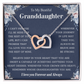 Granddaughter Gifts From Grandma Grandpa - To My Granddaughter Necklace With Heartfelt Message & Elegant Box, Jewelry Gift For Birthday, Graduation, Valentines, Mothers Day, Christmas & More