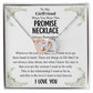 Love You This Much Promise 14k White Gold Necklace | Romantic Birthday Gift | Promise Necklace | Best for Girlfriend