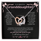Granddaughter Gifts From Grandma Grandpa - To My Granddaughter Necklace With Heartfelt Message & Elegant Box, Jewelry Gift For Birthday, Graduation, Valentines, Mothers Day, Christmas & More