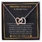Love You This Much Promise 14k White Gold Necklace | Romantic Birthday Gift | Promise Necklace | Best for Girlfriend