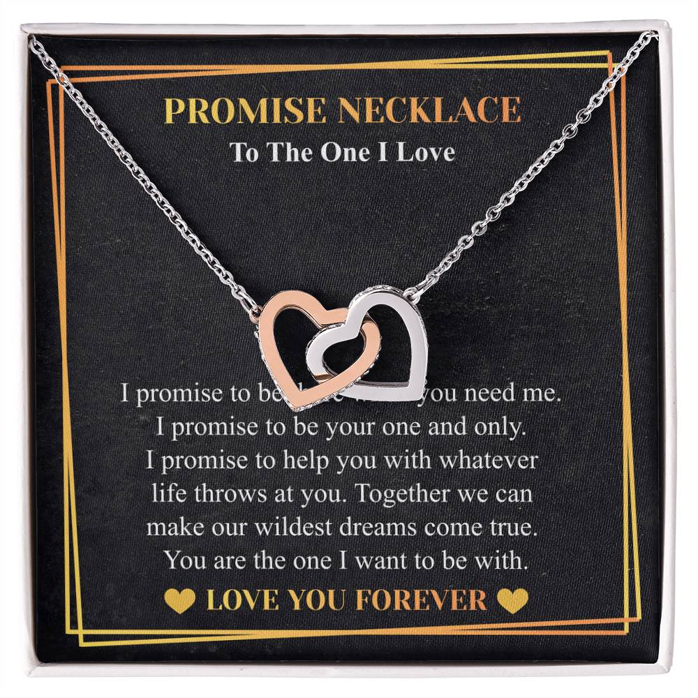 Love You This Much Promise 14k White Gold Necklace | Romantic Birthday Gift | Promise Necklace | Best for Girlfriend