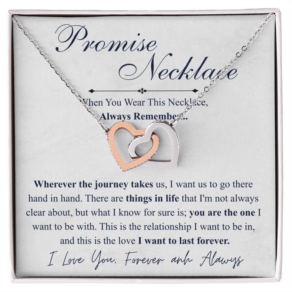 Love You This Much Promise 14k White Gold Necklace | Romantic Birthday Gift | Promise Necklace | Best for Girlfriend