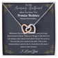 Love You This Much Promise 14k White Gold Necklace | Romantic Birthday Gift | Promise Necklace | Best for Girlfriend