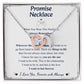 Love You This Much Promise 14k White Gold Necklace | Romantic Birthday Gift | Promise Necklace | Best for Girlfriend