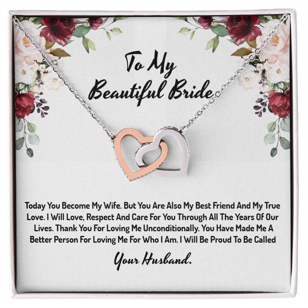 Infinity Hearts Groom to Bride Gift Wedding Day Gift for Bride from Groom to Bride Yeahnecklace3D19-820_99