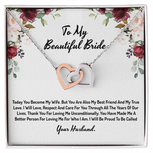 Infinity Hearts Groom to Bride Gift Wedding Day Gift for Bride from Groom to Bride Yeahnecklace3D19-820_99