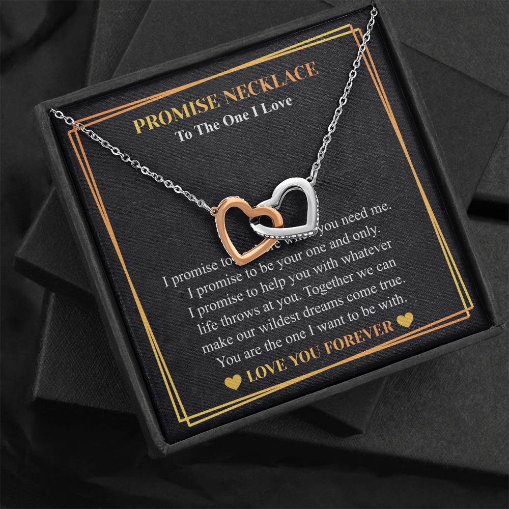 Love You This Much Promise 14k White Gold Necklace | Romantic Birthday Gift | Promise Necklace | Best for Girlfriend