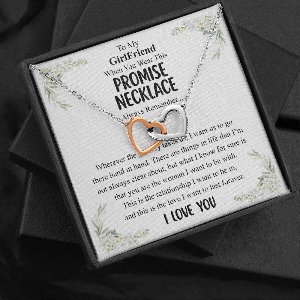 Love You This Much Promise 14k White Gold Necklace | Romantic Birthday Gift | Promise Necklace | Best for Girlfriend