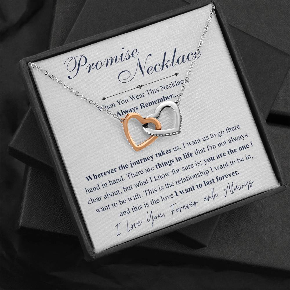 Love You This Much Promise 14k White Gold Necklace | Romantic Birthday Gift | Promise Necklace | Best for Girlfriend