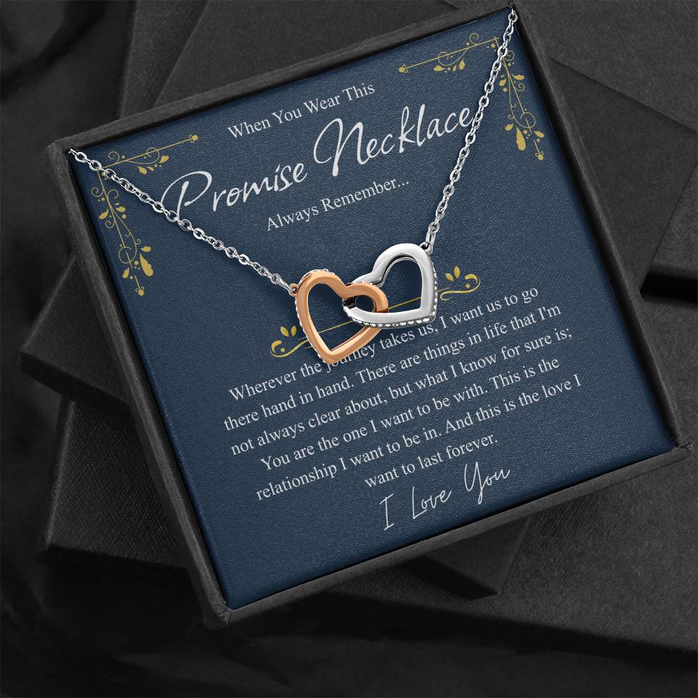 Love You This Much Promise 14k White Gold Necklace | Romantic Birthday Gift | Promise Necklace | Best for Girlfriend